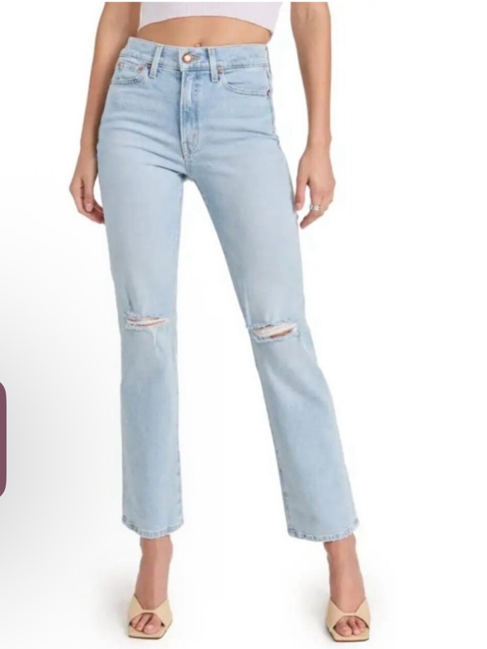 AYR- The Sugar Light Blue Distressed Jeans